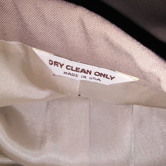 Vintage Dayton Hudson Suit Mens 2 Piece‎ Beige Solid 2 Button Front Long Sleeve - Picture 13 of 16